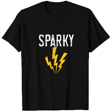 Discover Sparky Electrician Lineman Electricity Electronics T Shirts