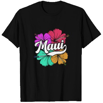 Discover Maui Hawaii With Hawaiian Hibiscus Flowers T Shirts