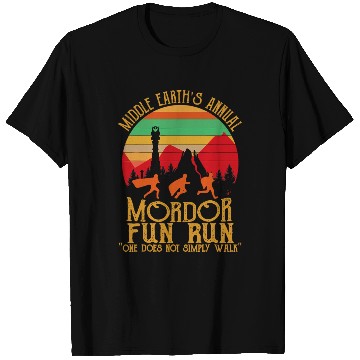 Discover Mordor Fun Run One läuft nicht einfach Vintage T Shirts