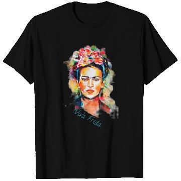 Discover Frida Kahlo Viva Frida Bold And Beautiful Watercol T Shirts