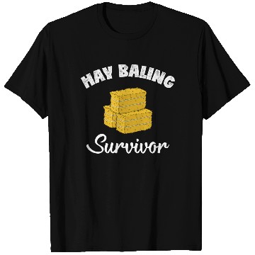 Discover Survivor Farm Work Baling Hay Bale design T Shirts