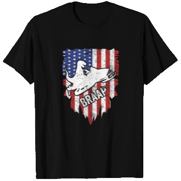 Discover Snowmobile USA Flag Gift Dinosaur Snowmobiling Kid T Shirts