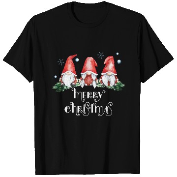 Discover Three Nordic Gnomes Winter GNOMIES MERRY CHRISTMAS T Shirts