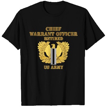 Discover Warrant Officer 5 CW5 w Eagle US Army Retired T Shirts