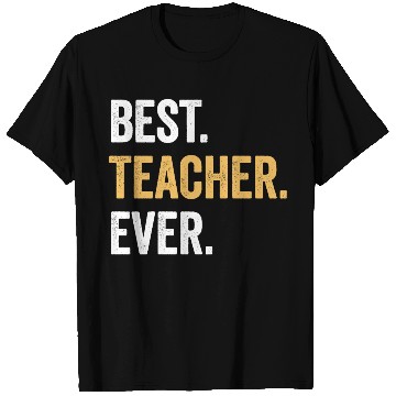 Discover Best Teacher Ever Gift for Teacher Family Party T Shirts
