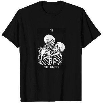 Discover The Lovers Skeleton Tarot Card T Shirts