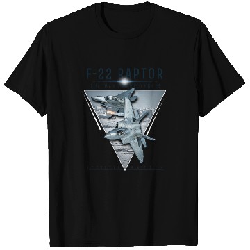 Discover F 22 Raptor US Airborne Fighter Pilot T Shirts