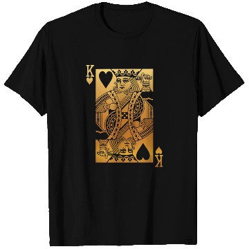 Discover King of Hearts Card 5884 T Shirts