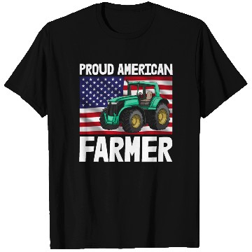 Discover Proud American Farmer Tractor T Shirts
