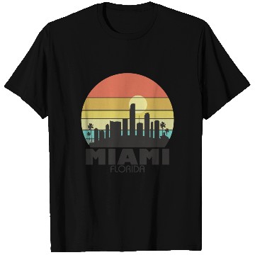 Discover Miami Sunset T Shirts