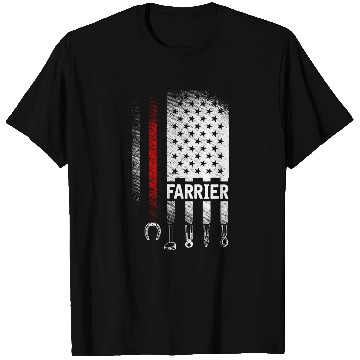Discover Farrier, US Patriotic Flag, T Shirts