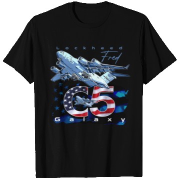 Discover C5 Galaxy Us Air Force Aircraft T Shirts