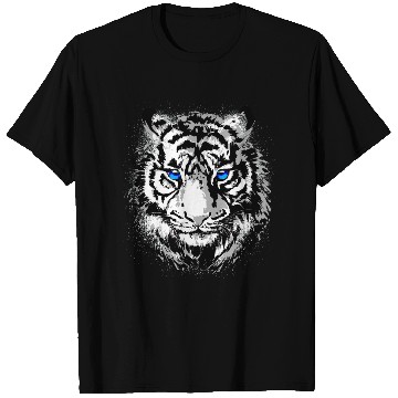 Discover White Tiger Head Portrait - Wildlife Big Cats T Shirts