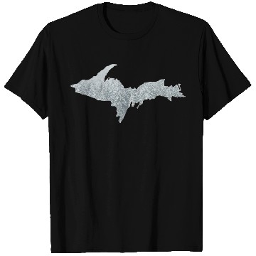 Discover Upper Peninsula Snow 906 Yooper T Shirts