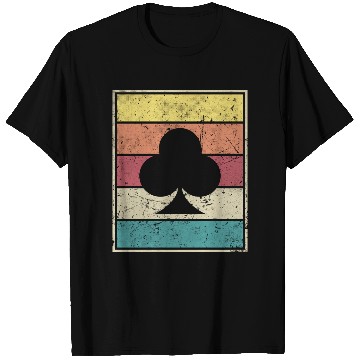 Discover Clubs Playing Card Poker Symbol T Shirts