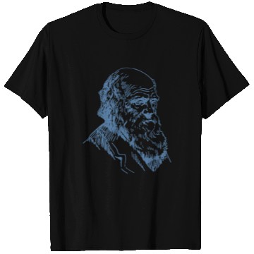 Discover Portrait Darwin evolution biology theory T Shirts