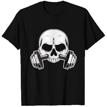 Discover Skull Gym Barbells T Shirts