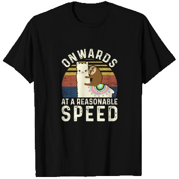 Discover Vintage Style Sloth Riding Alpaca - Funny Llama T Shirts