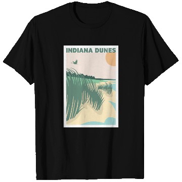 Discover Grass Sunset Indiana Dunes Poster T Shirts