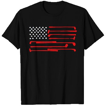 Discover GOLF AMERICAN FLAG T Shirts