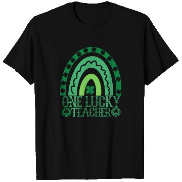 Discover One Lucky Teacher Rainbow St Patrick’s Day T Shirts