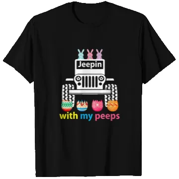 Discover Jeepin With My Peeps Rabbit Riding Jeep Gift T Shirts