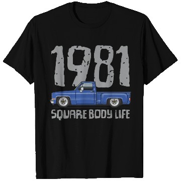 Discover 1981 Square Body Life Bright Blue T Shirts