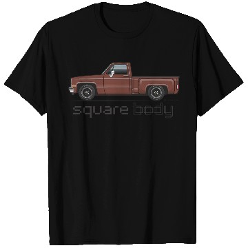 Discover Square Body Dark Brown T Shirts