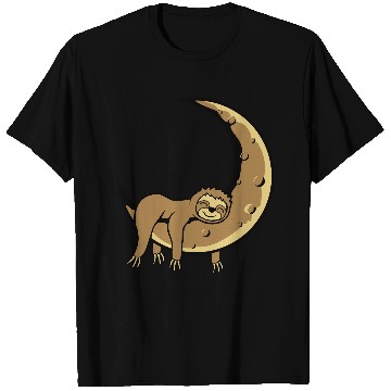Discover Lazy moon sloth T Shirts