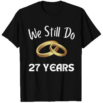 Discover Anniversary Gift For Couples 27 Years T Shirts