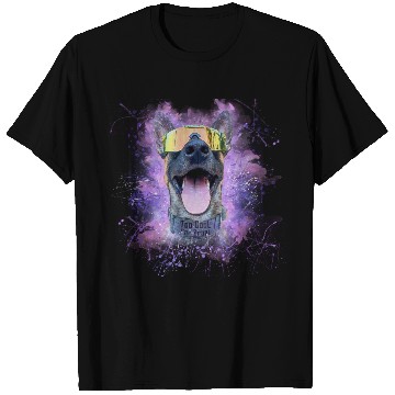 Discover Cool dog in snowboard glasses! Positive and active T Shirts