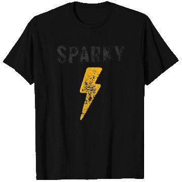 Discover Electrician Funny Sparky Nickname Lightning Bolt T Shirts
