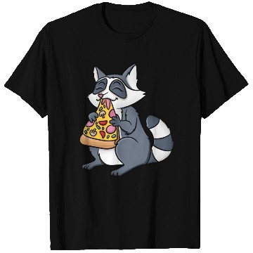 Discover Racoorn Eating Pizza T Shirts