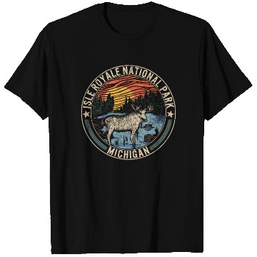 Discover Isle Royale National Park T Shirts, Michigan Moose
