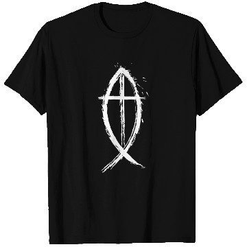 Discover Cross and Fish - White Edition T Shirts