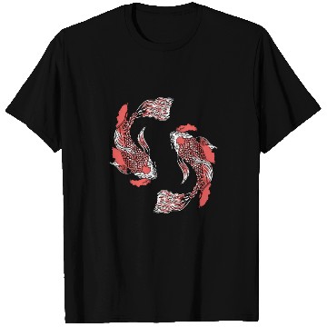 Discover Koi Fish Swirly T Shirts