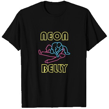 Discover Brazilian Jiu Jitsu: BJJ Neon Knee On Belly Essent T Shirts