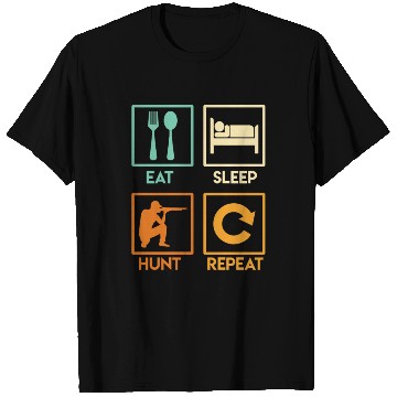 Discover Eat Sleep Hunt Repeat Hunter hunt T Shirts