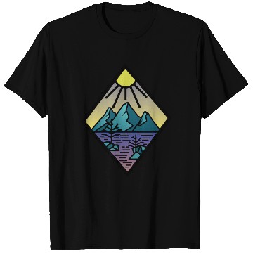 Discover Hiking Mountains Alps gift sport T Shirts
