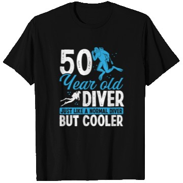 Discover 50th Birthday Scuba Divers Scuba Diving 50 Years T Shirts