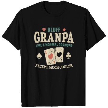 Discover Poker Cards Vintage Bluff Grandpa T Shirts