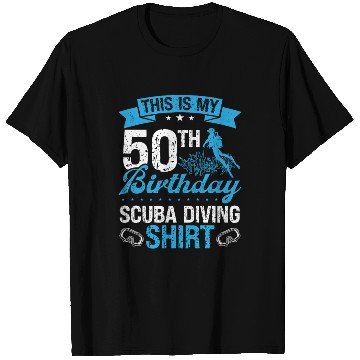 Discover 50th Birthday Scuba Diving Diver 50 Year Old T Shirts