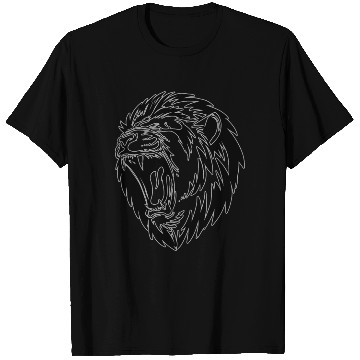 Discover lion black roar T Shirts