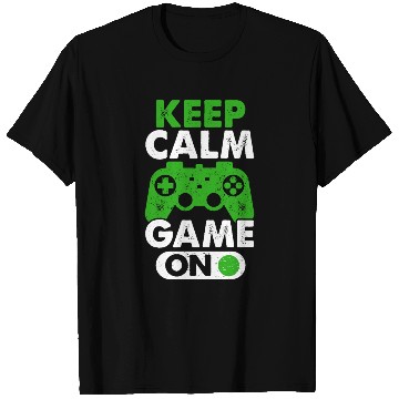 Discover Keep Calm Game On Gamer Virtual Games Player T Shirts