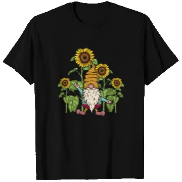 Discover Gnome Sunflower Gardening Gnomes T Shirts
