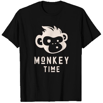 Discover It's Monkey Time Cute Funny Monkey Face T Shirts