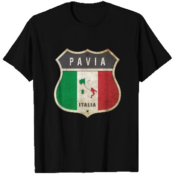 Discover Pavia Italy coat of arms flags design T Shirts