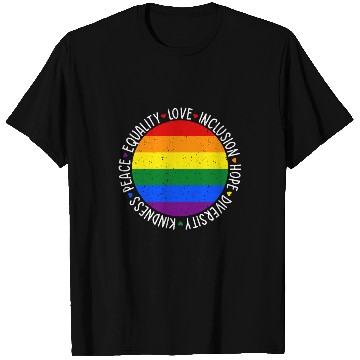Discover Kindness Equality Love LGBTQ Rainbow Flag Gay T Shirts
