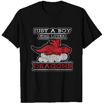 Discover Fantasy Asia Black Chinese Dragon T Shirts