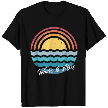 Discover Positive Vibes Surf and Waves Summer. T Shirts